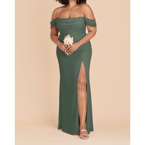 NWT Birdy Grey Mira Chiffon Dress Eucalyptus Green Maxi Wedding Bridesmaid 1X